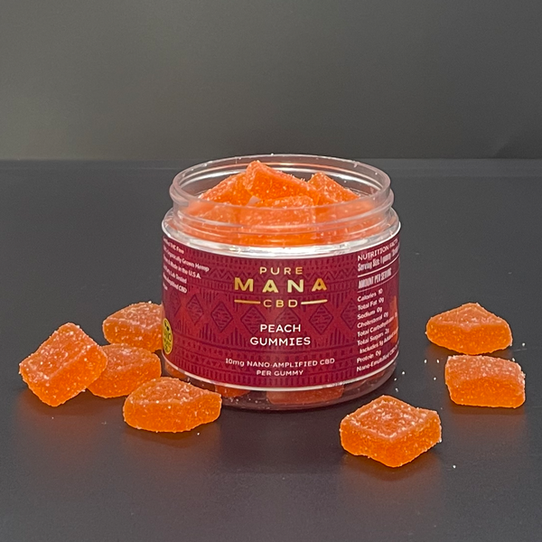 🍑 Peach Gummies - Pure Mana CBD